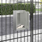 Brievenbus 30x20x55 cm gegalvaniseerd staal zwart