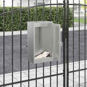 Brievenbus 30x20x55 cm gegalvaniseerd staal zwart