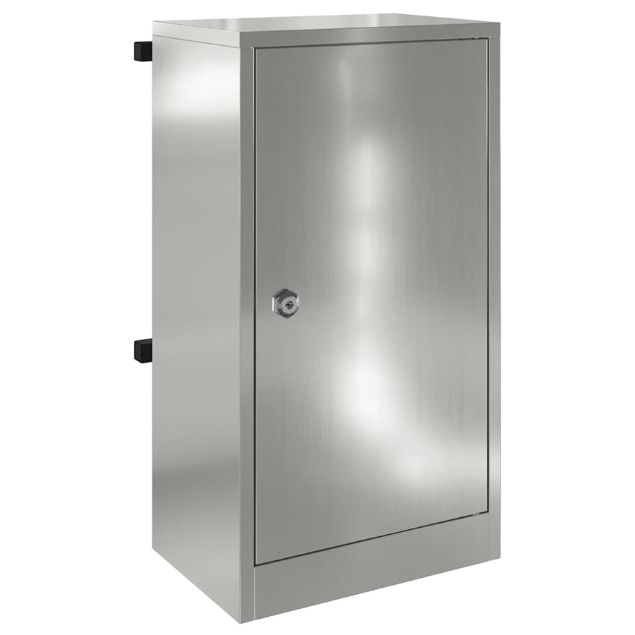 Brievenbus met slot Zwart 30 x 20 x 55 cm Gegalvaniseerd staal