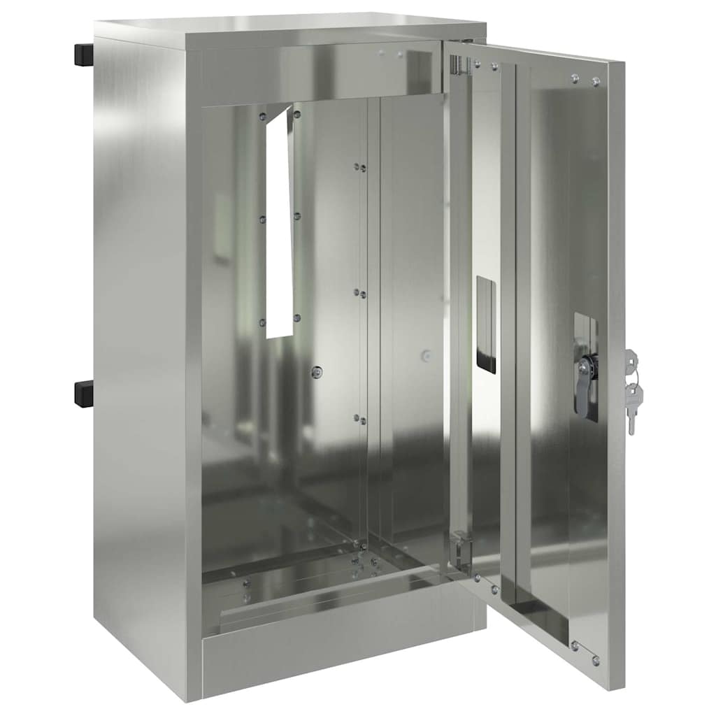 Brievenbus Zwart 30 x 23 x 55 cm Gegalvaniseerd staal