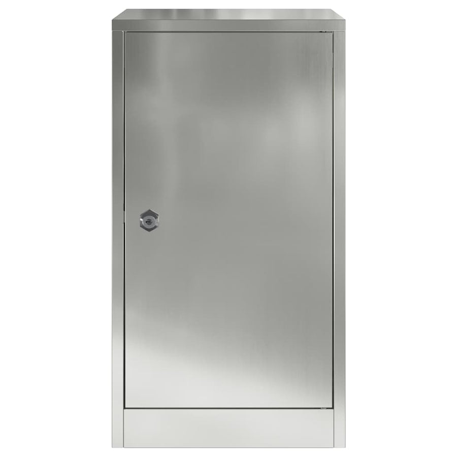 Brievenbus met slot Zwart 30 x 20 x 55 cm Gegalvaniseerd staal