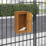 Brievenbus 30x23x55 cm Cortenstaal