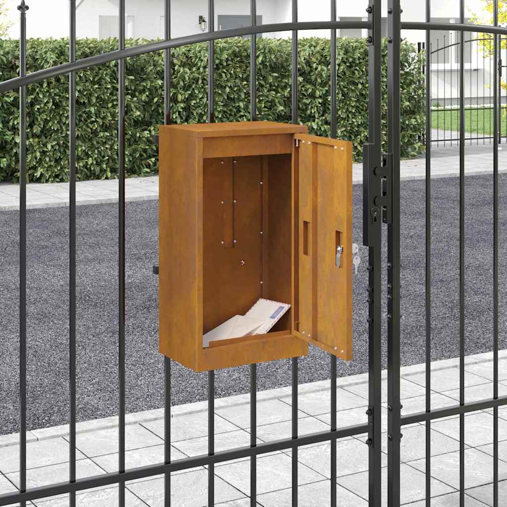 Brievenbus Roestig 30 x 23 x 55 cm Cortenstaal