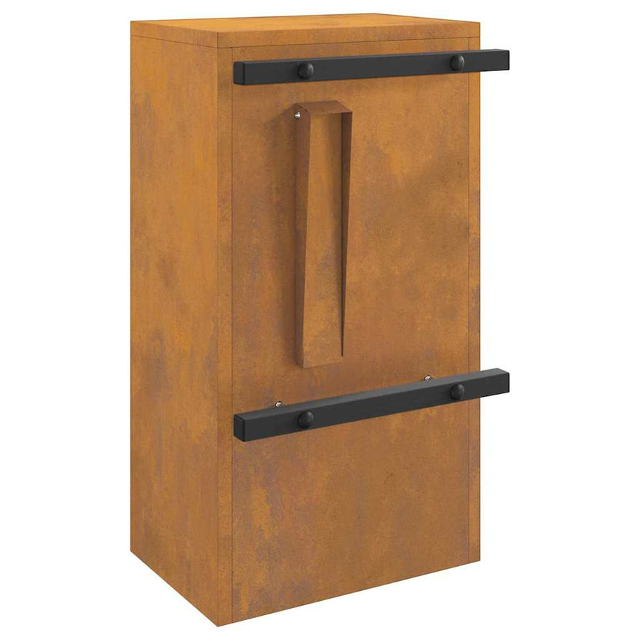 Brievenbus Roestig 30 x 23 x 55 cm Cortenstaal