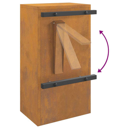 Brievenbus Roestig 30 x 23 x 55 cm Cortenstaal