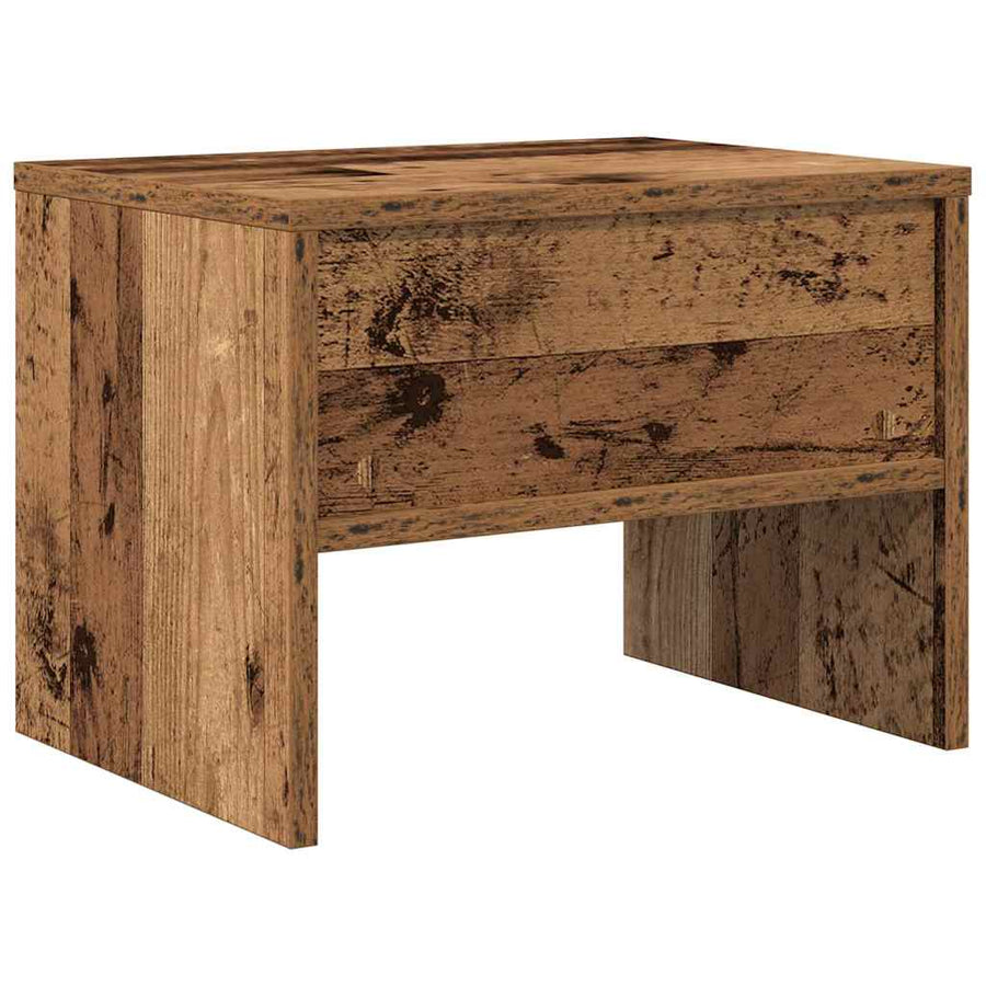 Nachtkastje Oud hout 40 x 30 x 30 cm Bewerkt hout