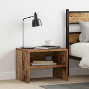 Nachtkastje 2 stuks oud hout 40x30x30 cm