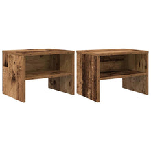 Nachtkastje 2 pcs Oud hout 40 x 30 x 30 cm Bewerkt hout