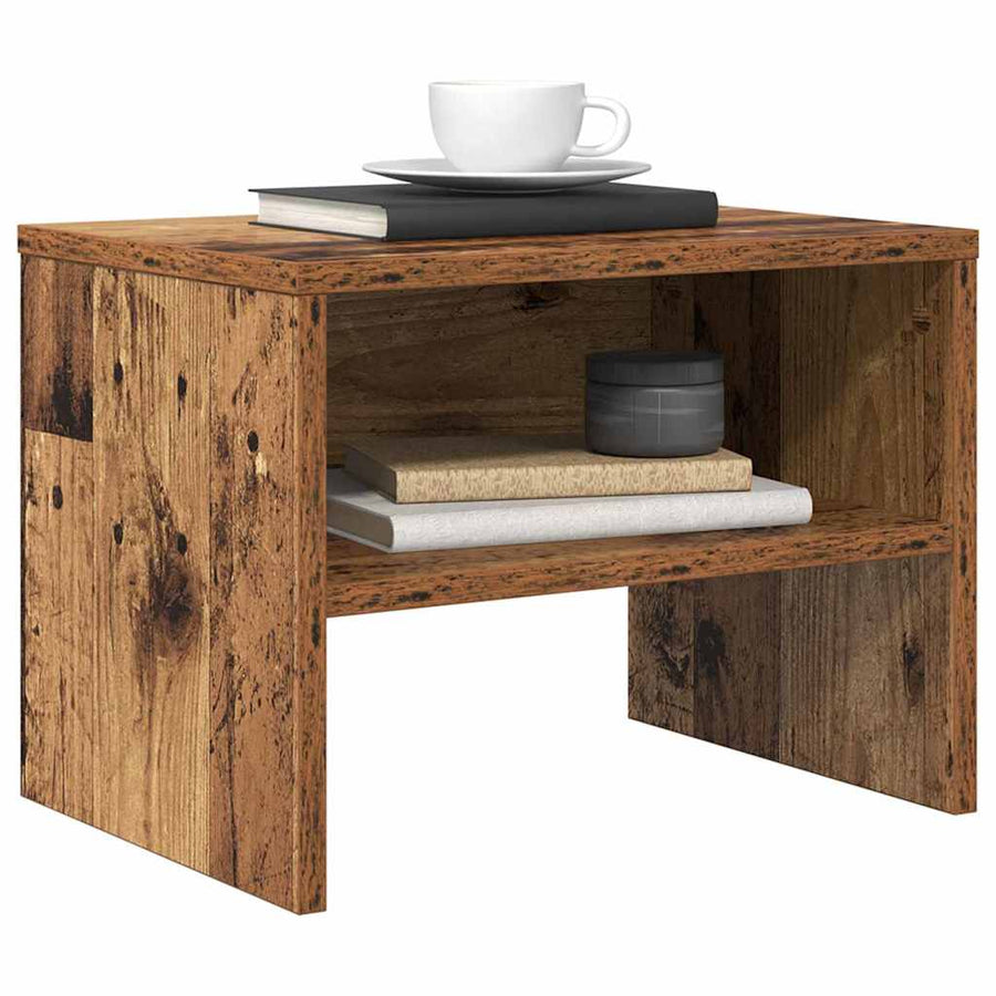 Nachtkastje 2 pcs Oud hout 40 x 30 x 30 cm Bewerkt hout