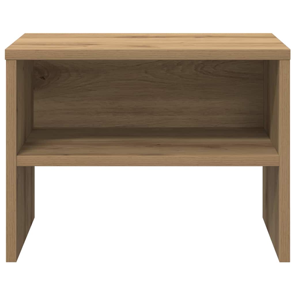 Nachtkastje 2 pcs artisanaal eikenkleurig 40 x 30 x 30 cm