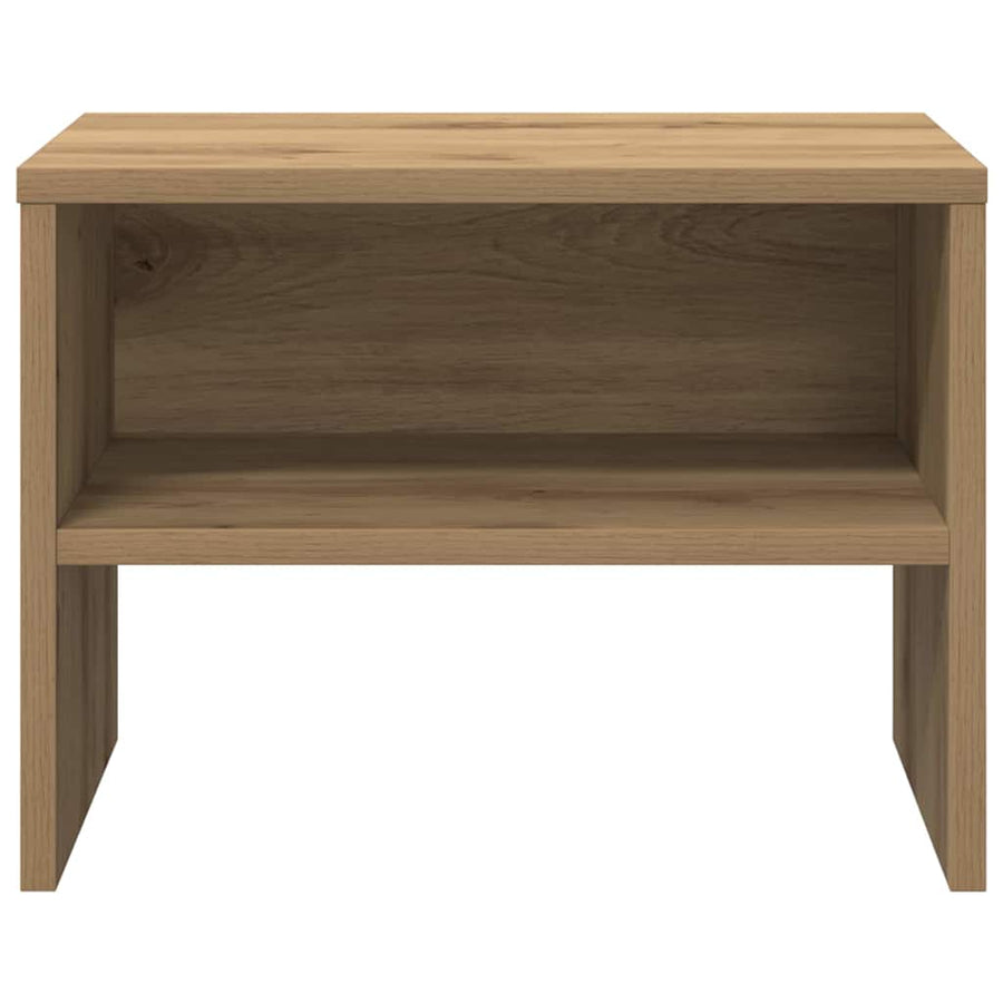 Nachtkastje 2 pcs artisanaal eikenkleurig 40 x 30 x 30 cm