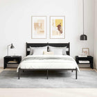 Nightstand Black oak 40 x 40 x 30 cm Engineered wood
