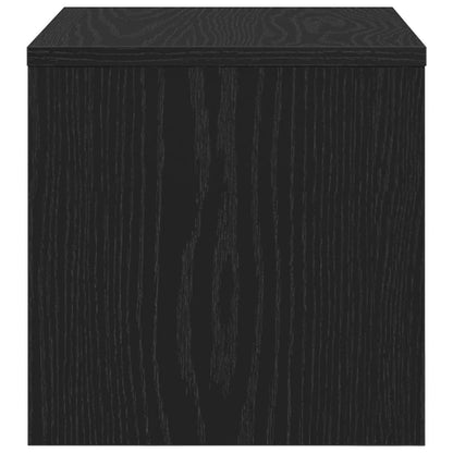 Nachtkastje Zwart eiken 40 x 30 x 30 cm Bewerkt hout