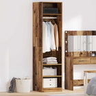 Kledingkast 50x50x200 cm oud hout bewerkt hout