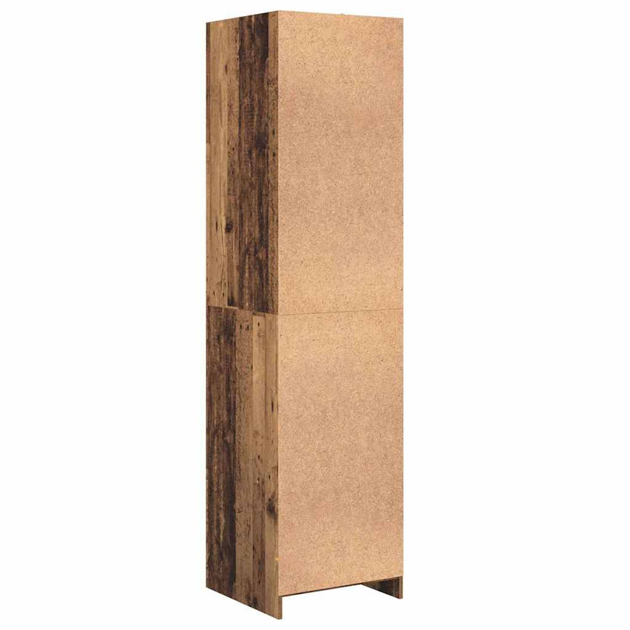 Kledingkast met plank met opslag Oud hout 50 x 50 x 200 cm Bewerkt hout