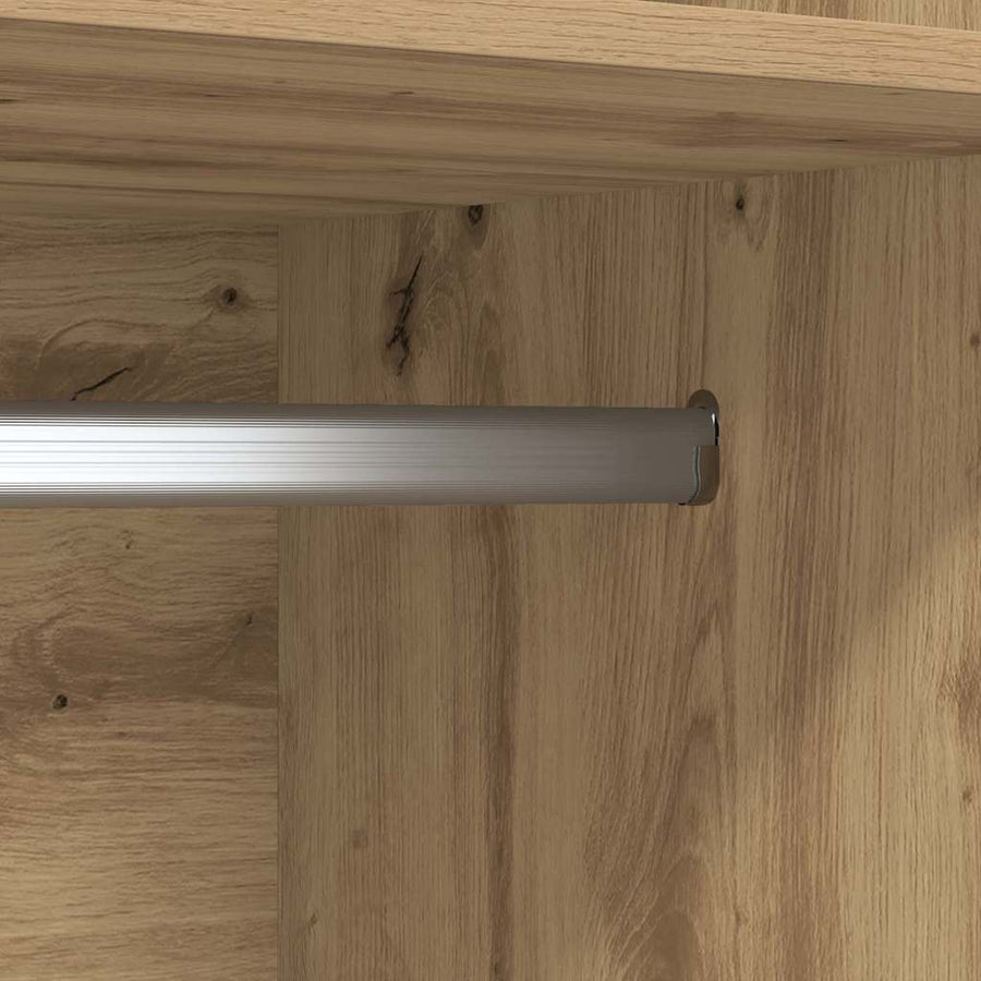 Kledingkast met plank met opslag artisanaal eikenkleurig 50 x 50 x 200 cm