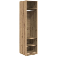 Kledingkast met plank met opslag artisanaal eikenkleurig 50 x 50 x 200 cm