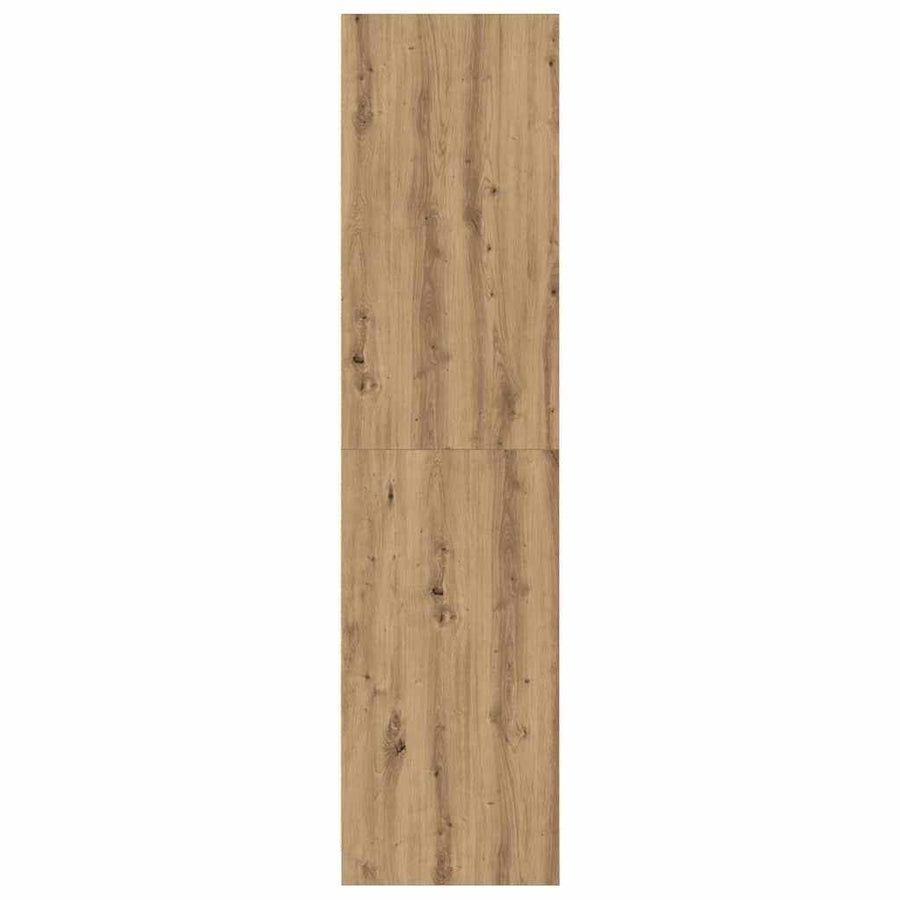 Kledingkast met plank met opslag artisanaal eikenkleurig 50 x 50 x 200 cm