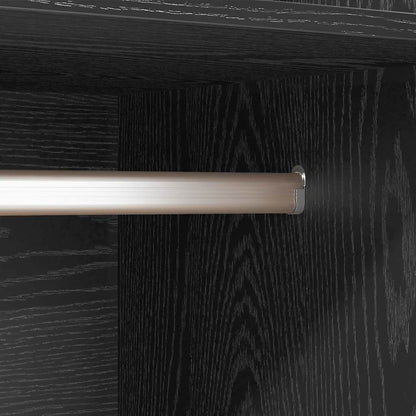 Kledingkast met plank Zwart eiken 50 x 50 x 200 cm Bewerkt hout