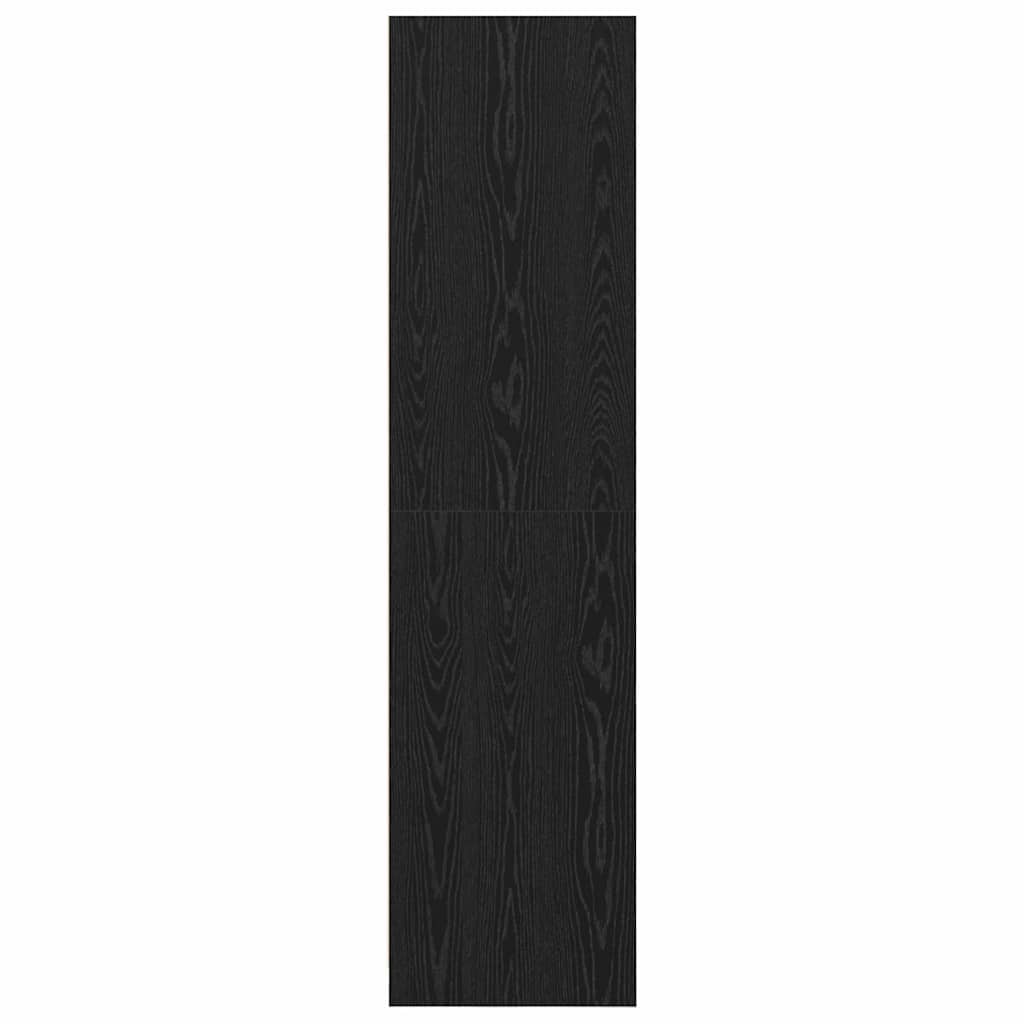 Kledingkast met plank Zwart eiken 50 x 50 x 200 cm Bewerkt hout