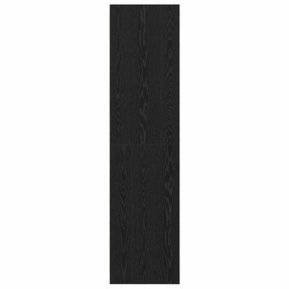 Kledingkast met plank Zwart eiken 50 x 50 x 200 cm Bewerkt hout