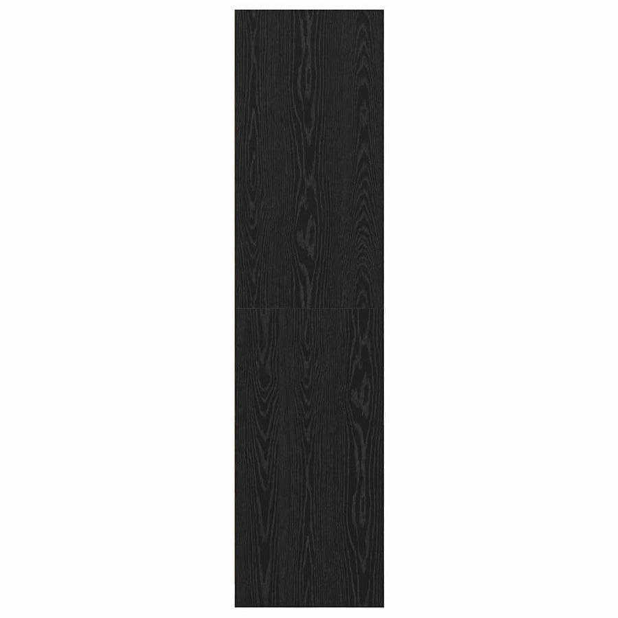 Kledingkast met plank Zwart eiken 50 x 50 x 200 cm Bewerkt hout