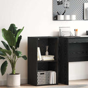 Boekenkast 40x30x77 cm zwart eiken spaanplaat