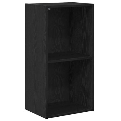 Boekenkast Zwart eiken 40 x 30 x 77 cm Bewerkt hout