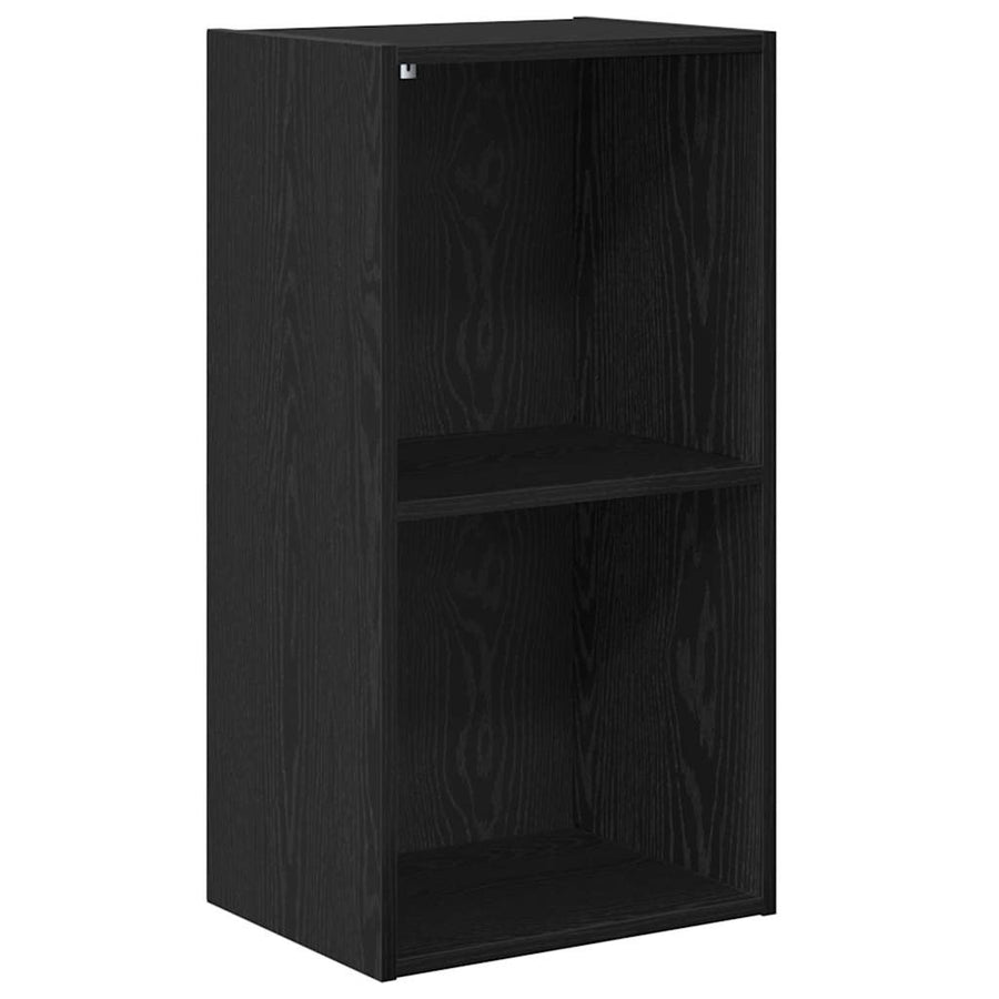 Boekenkast Zwart eiken 40 x 30 x 77 cm Bewerkt hout