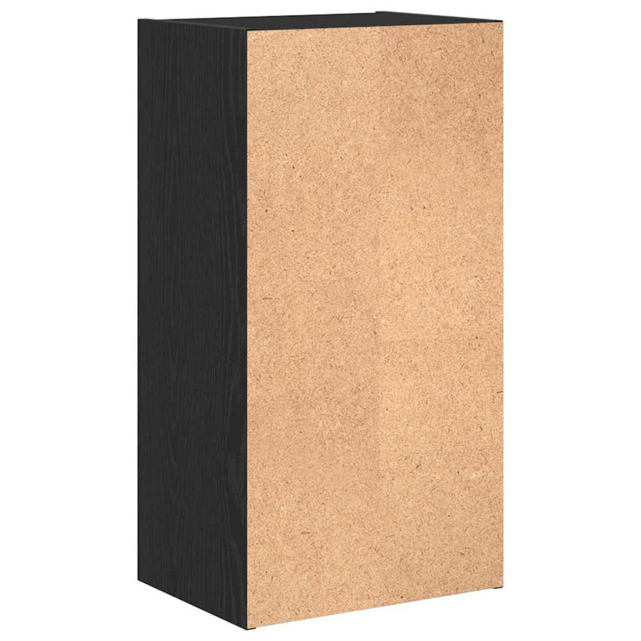 Boekenkast Zwart eiken 40 x 30 x 77 cm Bewerkt hout