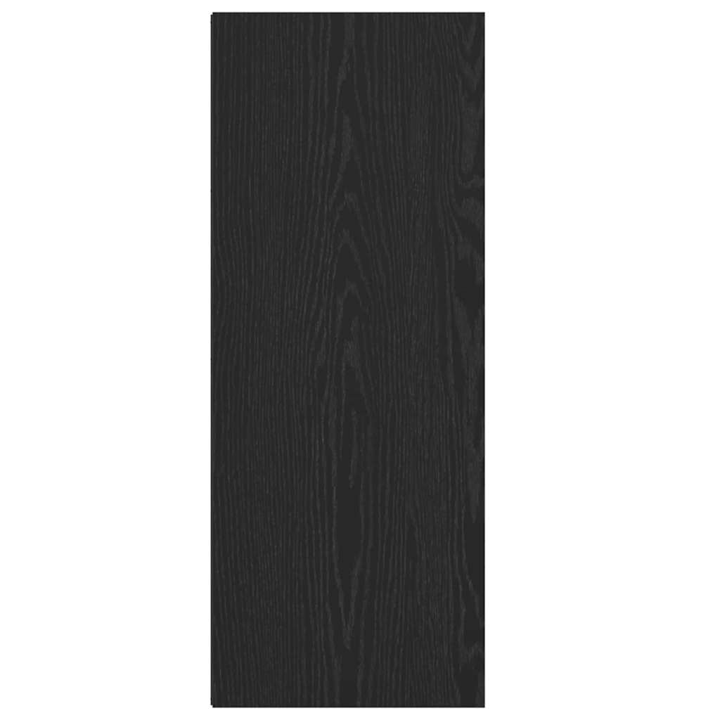 Boekenkast Zwart eiken 40 x 30 x 77 cm Bewerkt hout