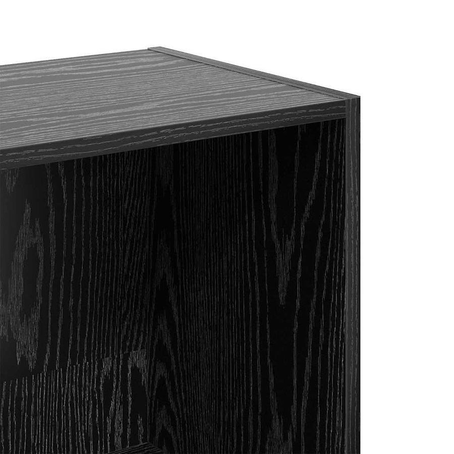 Boekenkast Zwart eiken 40 x 30 x 114 cm Bewerkt hout