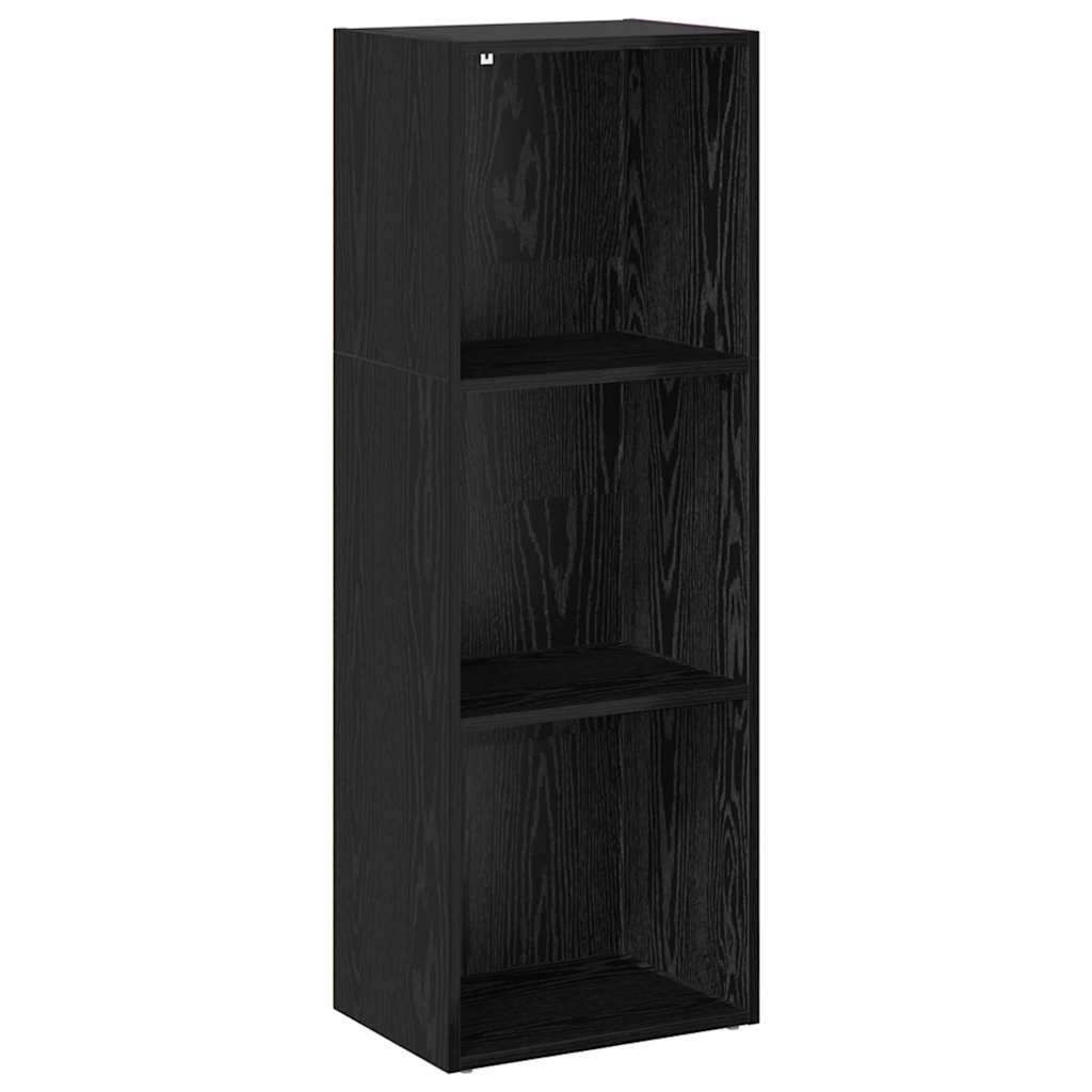 Boekenkast Zwart eiken 40 x 30 x 114 cm Bewerkt hout