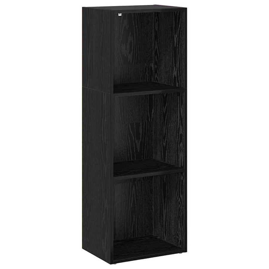 Boekenkast Zwart eiken 40 x 30 x 114 cm Bewerkt hout