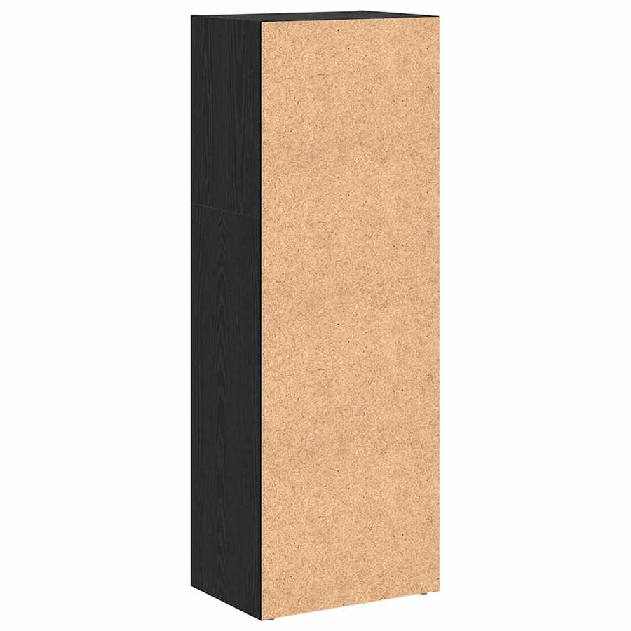 Boekenkast Zwart eiken 40 x 30 x 114 cm Bewerkt hout