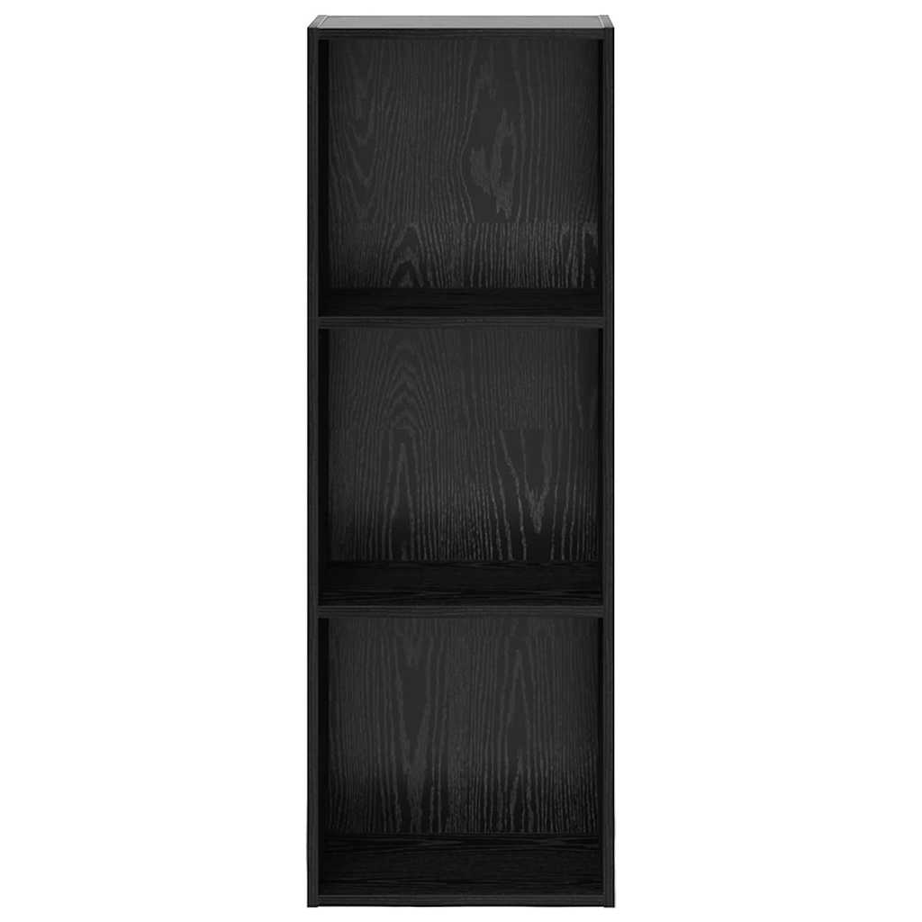 Boekenkast Zwart eiken 40 x 30 x 114 cm Bewerkt hout