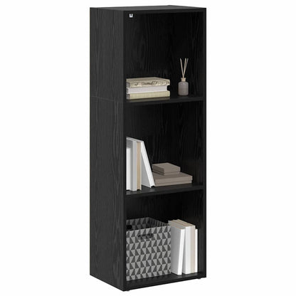 Boekenkast Zwart eiken 40 x 30 x 114 cm Bewerkt hout