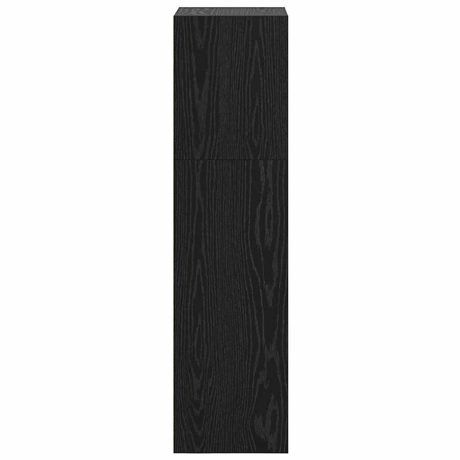 Boekenkast Zwart eiken 40 x 30 x 114 cm Bewerkt hout