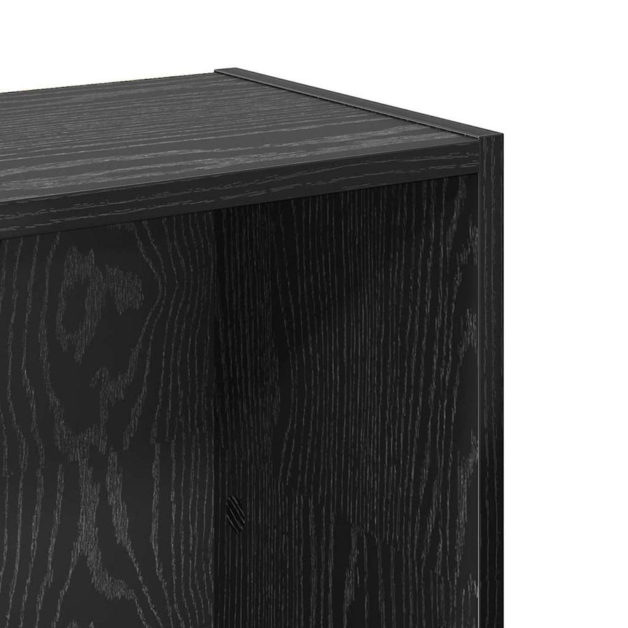 Boekenkast Zwart eiken 80 x 24 x 109 cm Spaanplaat