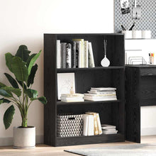 Boekenkast Zwart eiken 80 x 24 x 109 cm Spaanplaat