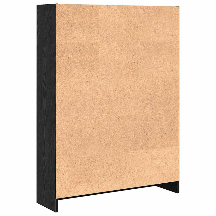 Boekenkast Zwart eiken 80 x 24 x 109 cm Spaanplaat