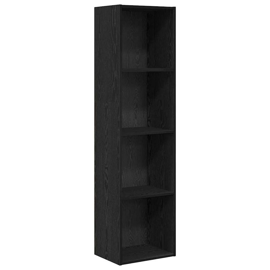 Boekenkast Zwart eiken 40 x 30 x 152 cm Bewerkt hout