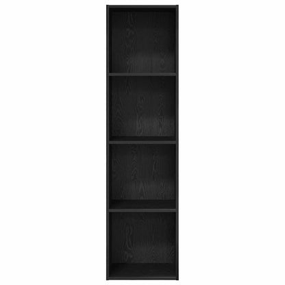 Boekenkast Zwart eiken 40 x 30 x 152 cm Bewerkt hout