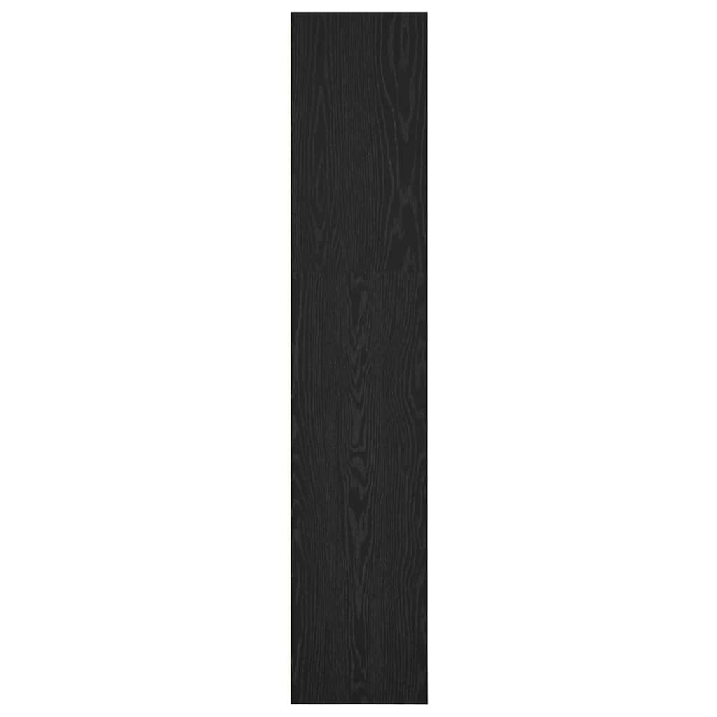 Boekenkast Zwart eiken 40 x 30 x 152 cm Bewerkt hout