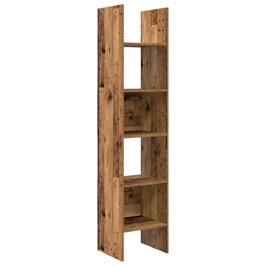 Boekenkast Oud hout 40 x 35 x 180 cm Bewerkt hout