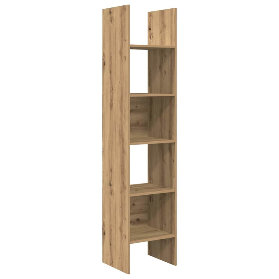 Boekenkast artisanaal eikenkleurig 40 x 35 x 180 cm