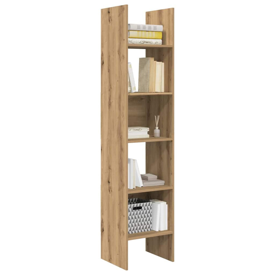 Boekenkast artisanaal eikenkleurig 40 x 35 x 180 cm