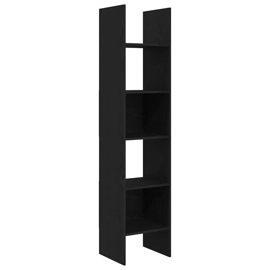 Boekenkast Zwart eiken 40 x 35 x 180 cm Bewerkt hout