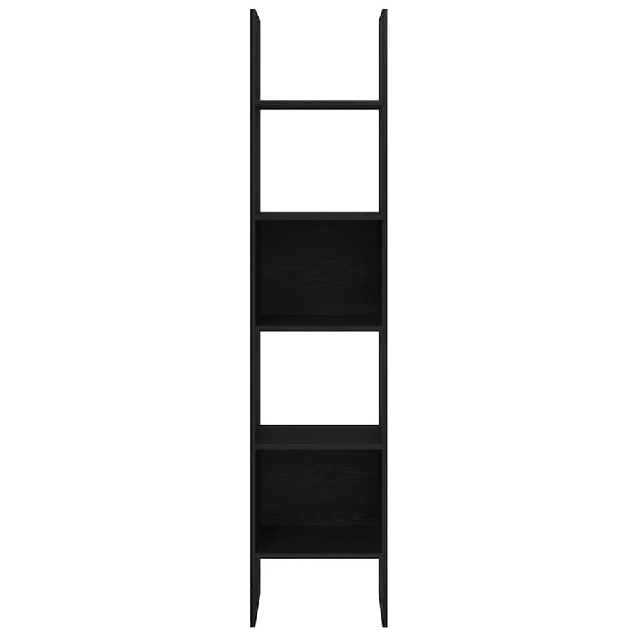 Boekenkast Zwart eiken 40 x 35 x 180 cm Bewerkt hout