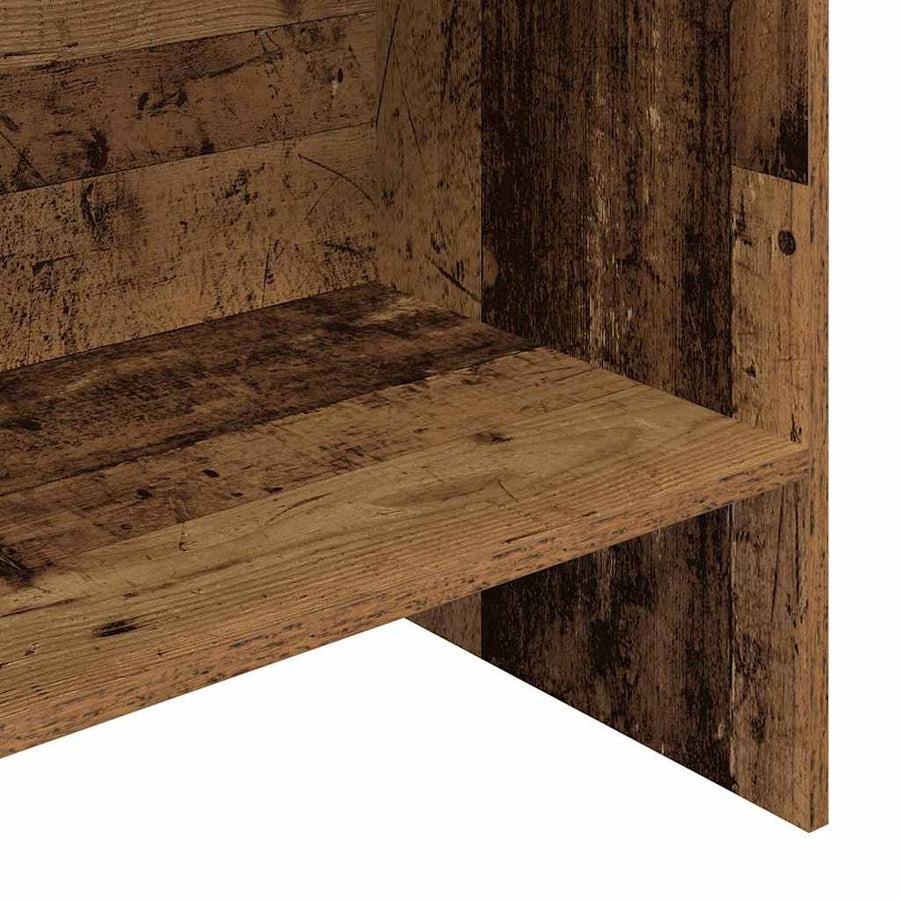 Boekenkast Oud hout 60 x 35 x 180 cm Bewerkt hout